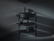 Ravak Umývadlo Yard 60, s otvorom pre batériu, bez prepadu, biela