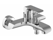 Ravak FL 022.20BLM Vaňová nástenná batéria bez sprchového setu, čierna matná