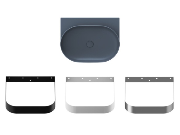 Ravak Umyvadlo Yard 60, bez otvoru pro baterii, bez přepadu, Deepsea Blue