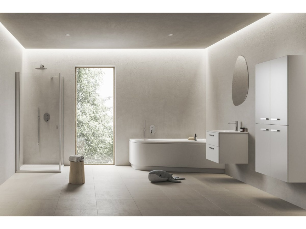 Ravak CR II 014.20BL Umyvadlová stojánková baterie 175 mm bez výpusti, černá