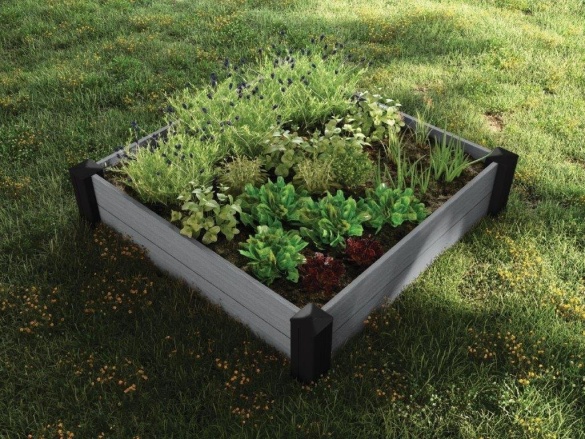 Emelt virágágyás Keter Vyvýšený záhon  Vista Modular Garden Bed šedý