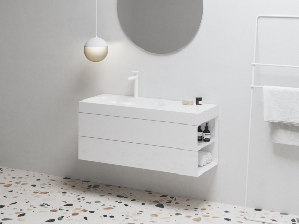 Ravak Umyvadlo Lite 120/80 L, s otvorem pro baterii, bez přepadu