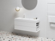 Ravak Umývadlo Lite 120/80 L, s otvorom pre batériu, bez prepadu