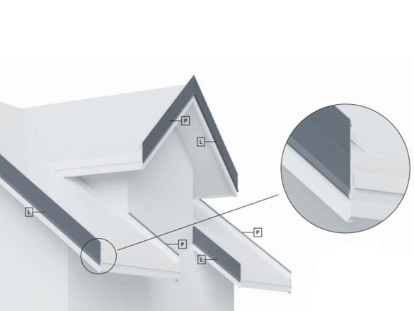 Vnější závětrná lišta Budmat WZ 224 L/P