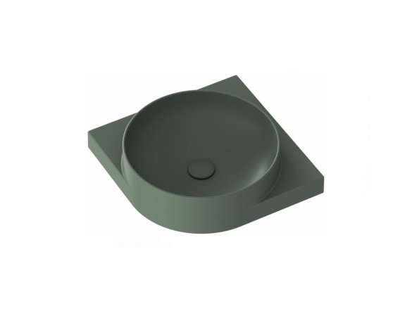 Ravak Umyvadlo Yard 45 C, bez otvoru pro baterii, bez přepadu, bílá