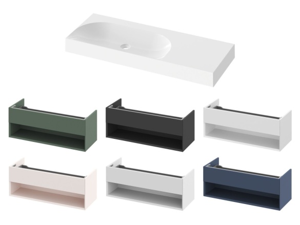 Ravak Umývadlo Lite 120/80 P, bez otvoru pre batériu, bez prepadu