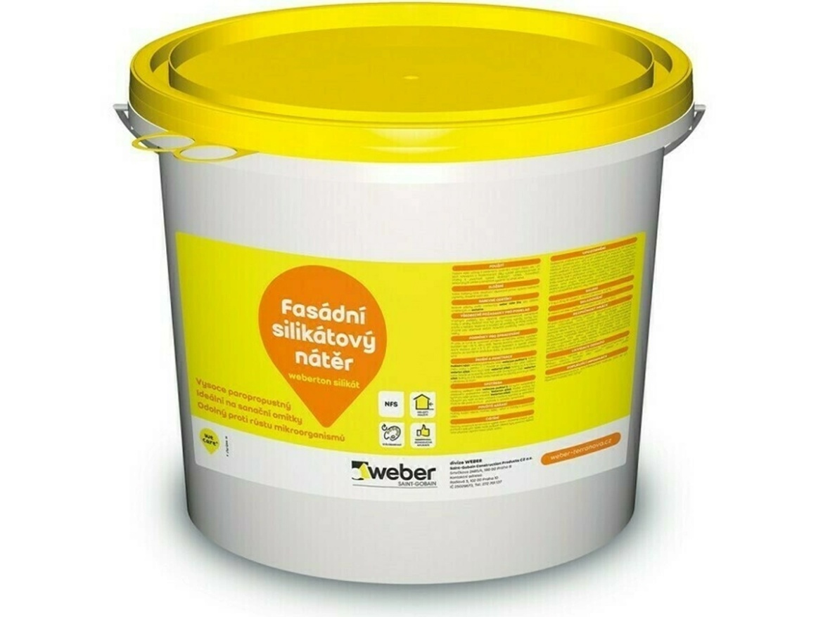 Fasádní nátěr Weber Weberton Silikát