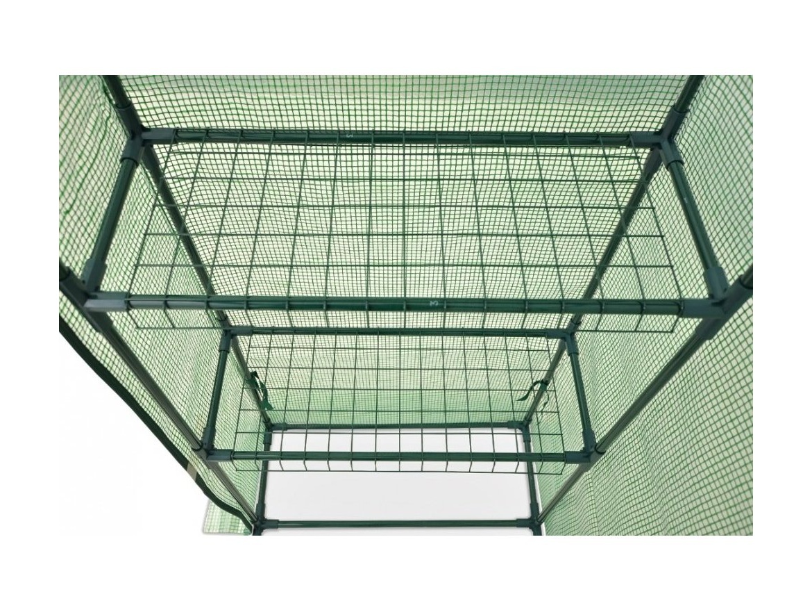 VespaGarden Zahradní fóliovník  Regal - 8 polic, 143x143x195cm - zelený