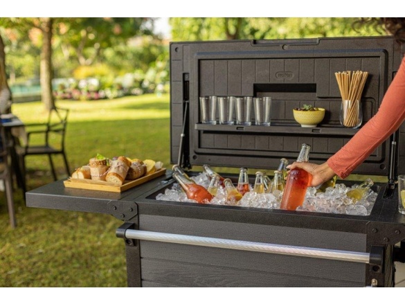 Keter Zahradní stůl  Patio Cooler šedý