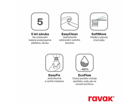 Ravak ES 015.60RGB Umývadlová batéria 340 mm bez odtokovej armatúry, ružové zlato kefované