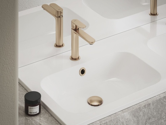 Ravak EL 012.11WV Umyvadlová stojánková baterie BeCool 170 mm bez výpusti, White Velvet