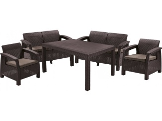 Kertek –  Keter Zahradní set  Corfu II Fiesta - hnědý