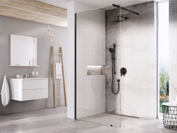 Ravak Walk-In Wall Set 140, lesk+transparent