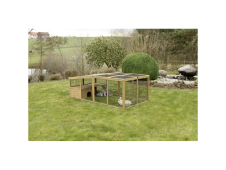 Králiky –  Scobax KERBL výběh pro králíky, odklopný s domečkem, 220 x 115 x 75 cm