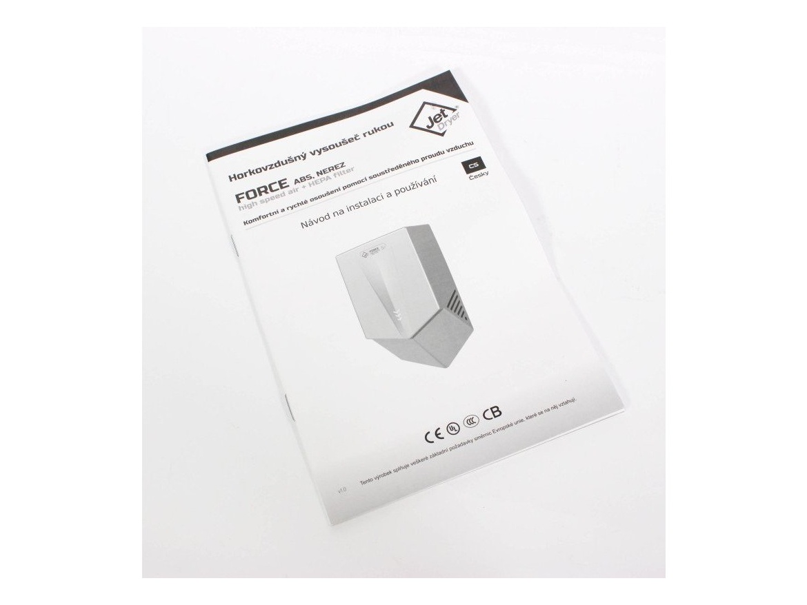 Vysoušeče rukou Jet Dryer FORCE