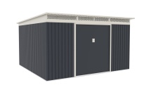 Plechový zahradní domek G21 GRAH 1132 - 340 x 333 cm, antracitový