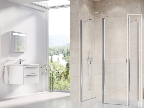 Ravak CPS 90, černá+transparent