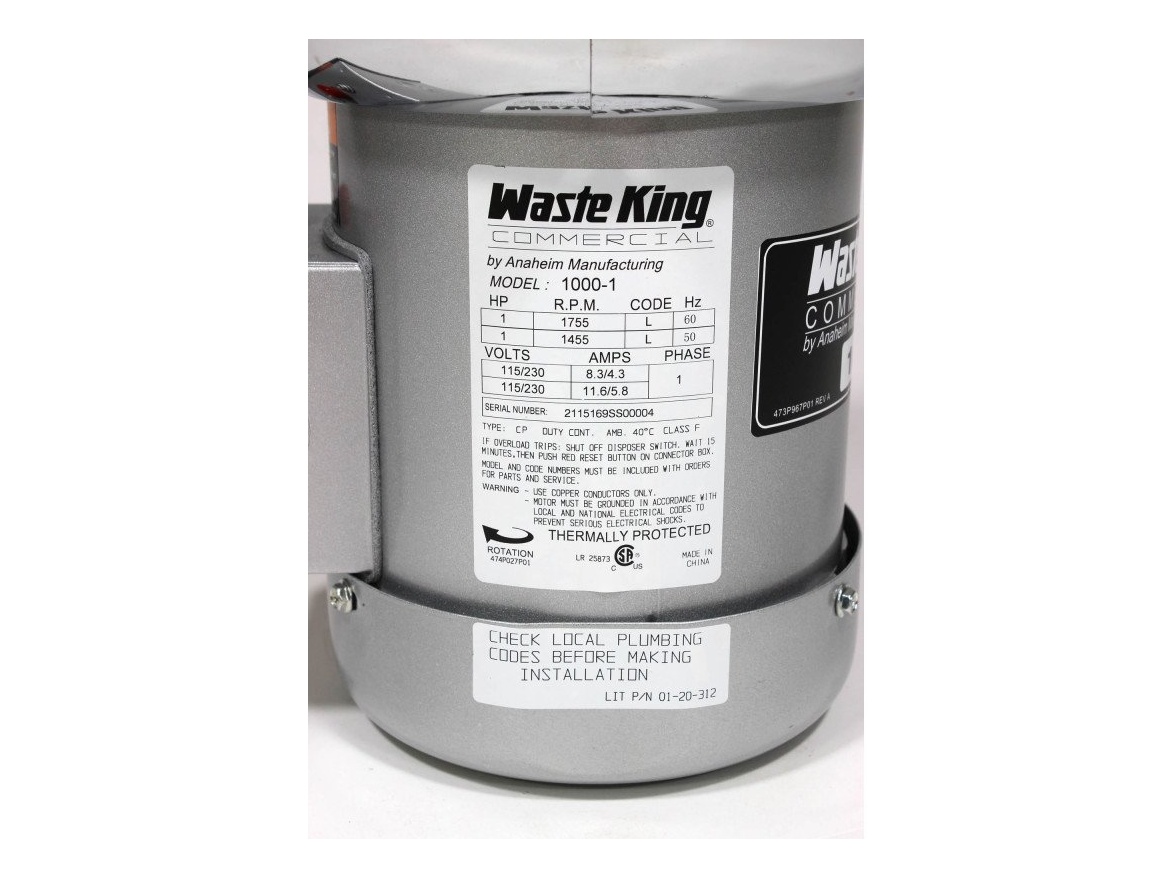 Drtiče odpadu Waste King Commercial 1000