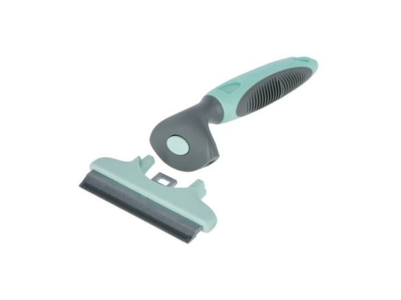 Scobax Hrablo pro psy trimovací, 10 x 15 cm, pastelově mátová