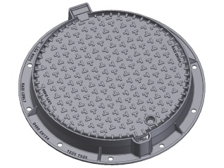 Kasi kikel –  Poklop KDL71B D400, Ø 605 mm, s povrchovou úpravou