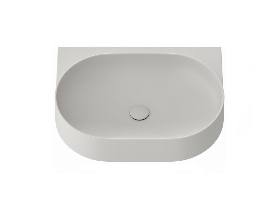 Ravak Umyvadlo Yard 60, s otvorem pro baterii, bez přepadu, Grey Green