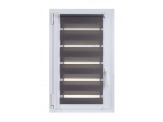 Den a noc –  Decori Zebra 150 cm x 97 cm, biela / šedá