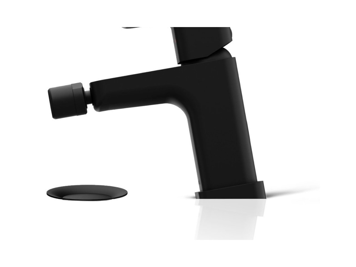 Ravak TD F 055.20BLM Bidetová batéria 145 mm s odtokovou armatúrou ClickClack, čierna matná