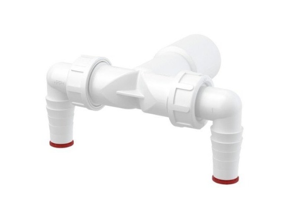 Alcadrain Přípojka dvojitá k sifonu, DN40/32, 17-23 mm,  P155Z