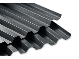 Trapezoidal plates –  Trapézový polykarbonát černý