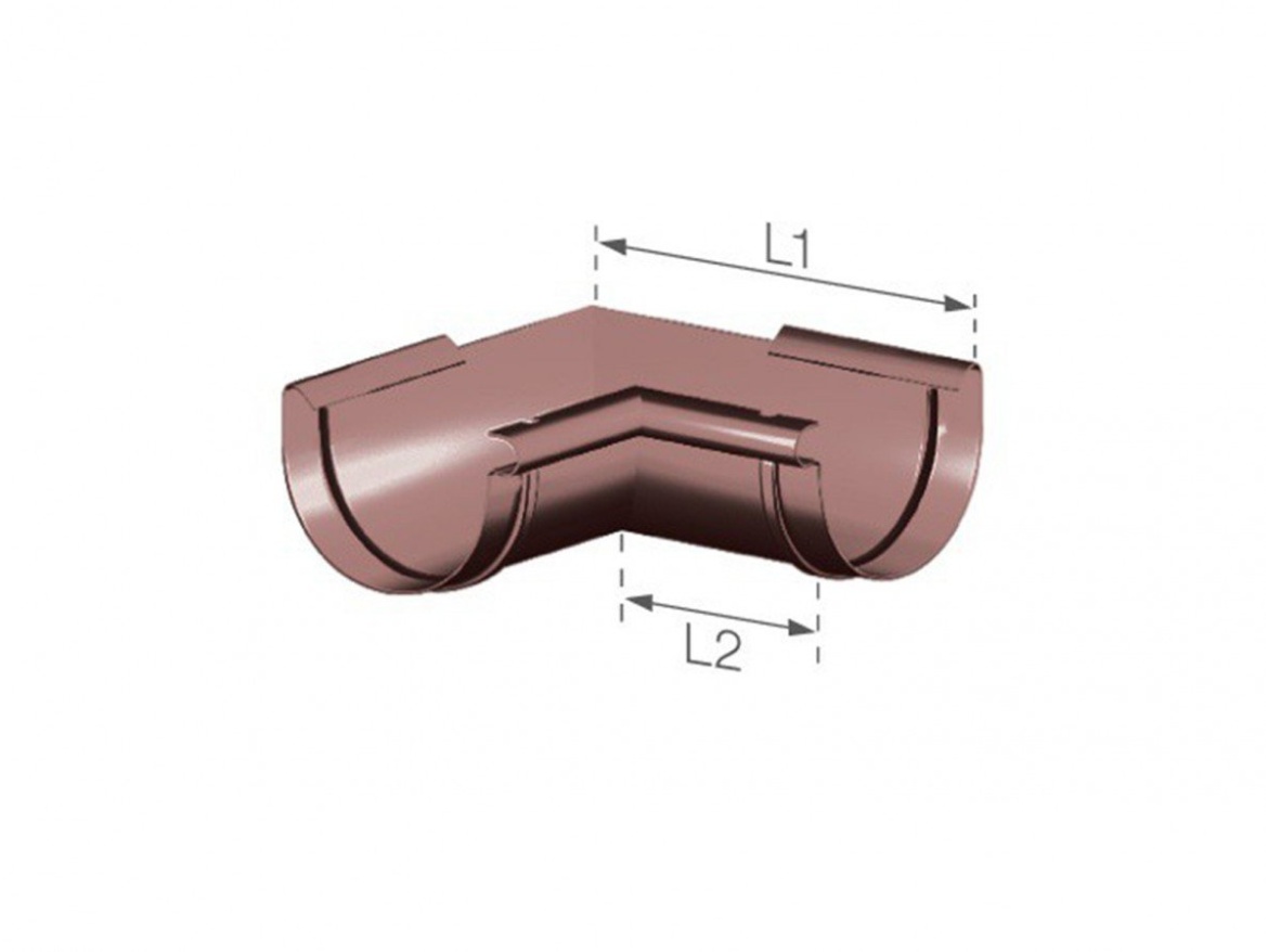 GMT Plastový žlabový vnitřní roh 125 mm