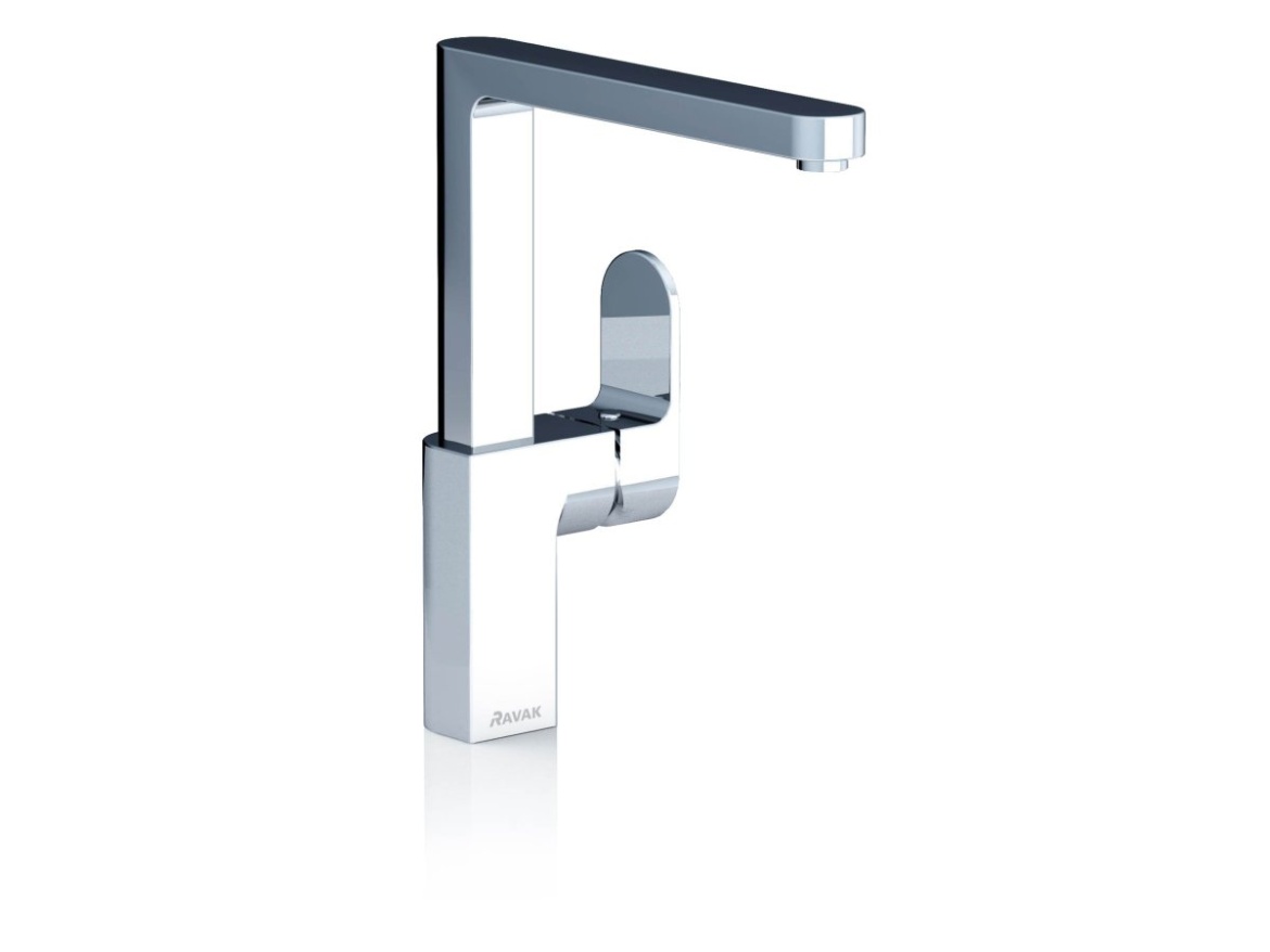 Ravak CR 016.00CR Umývadlová batéria 265 mm s otočným ramienkom, bez odtokovej armatúry, chróm