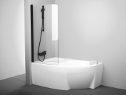 Ravak CVSK1 Rosa 140/150 P, lesk+transparent