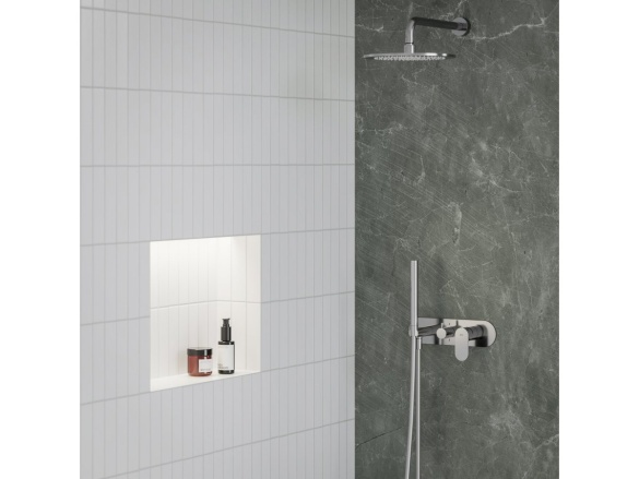 Ravak EL 065.60RGB.O2.RB07D.+S Podomítková baterie 2cestná bez tělesa, se sprchovým setem, Rose Gold Brushed