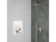 Ravak EL 068.60RGB.O3.RB07D.+S Podomítková baterie 3-cestná bez tělesa, se sprchovým setem, Rose Gold Brushed