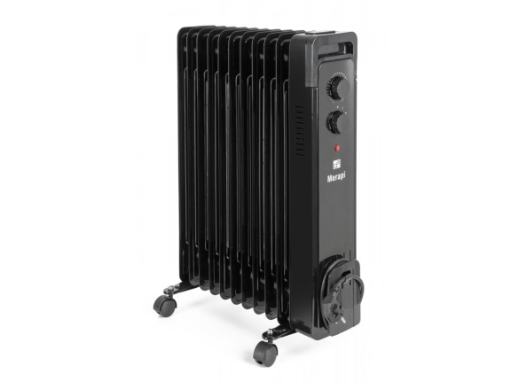 G21 Olejový radiátor  Merapi černý, 11 žeber, 2500 W