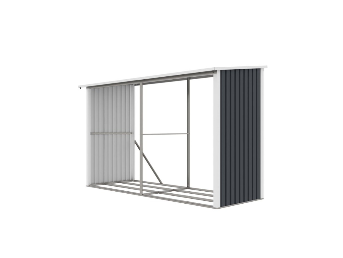 G21 Přístřešek na dřevo  WOH 682 - 302 x 119 cm, antracitový