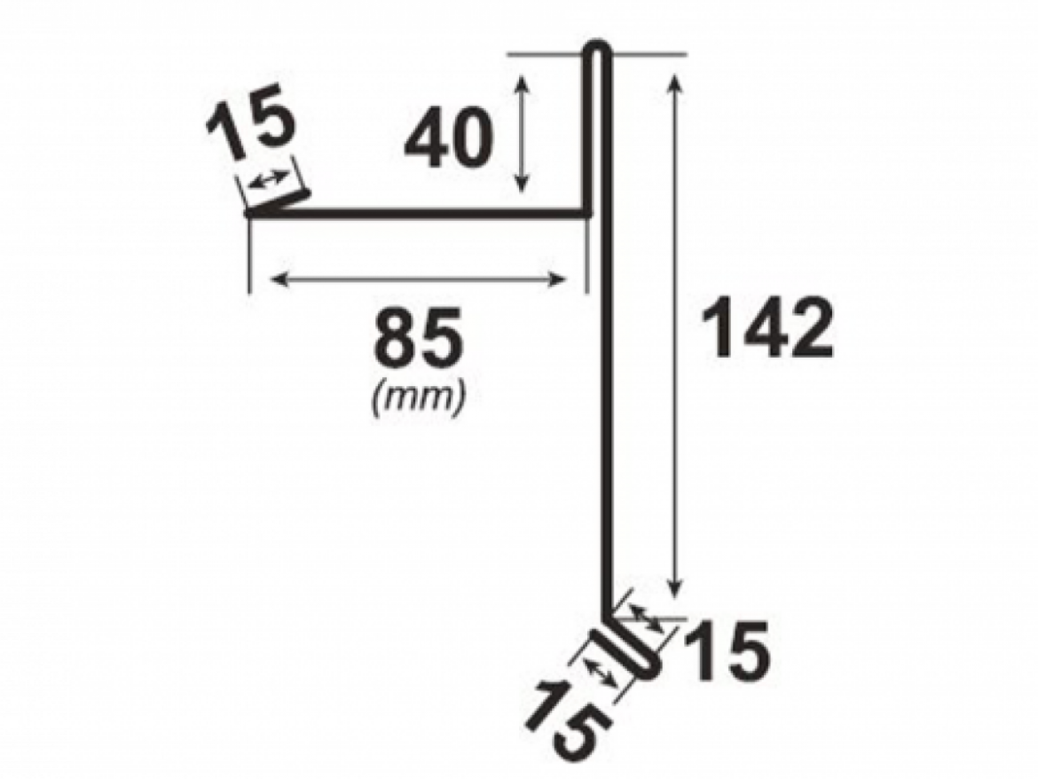 Spodní lemování štítu Covernit Classic