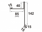 Spodní lemování štítu Covernit Classic