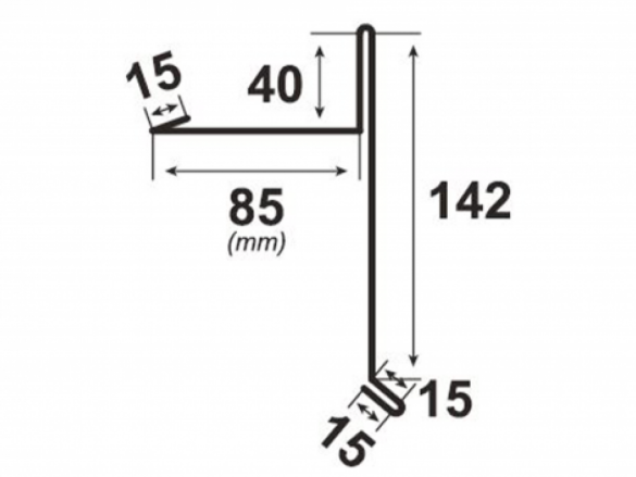 Spodní lemování štítu Covernit Classic