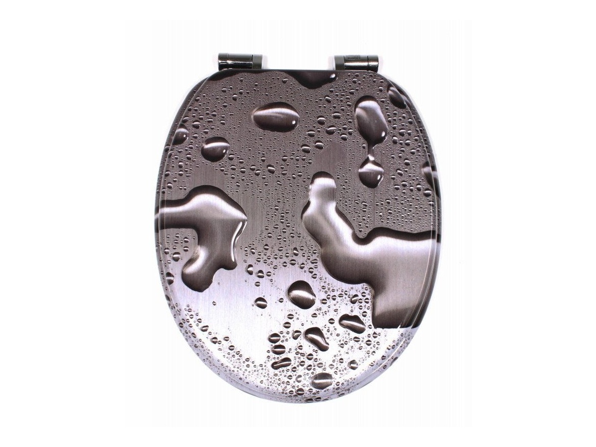 WC sedátka, záchodová prkna Schütte GREY STEEL | MDF, Soft Close