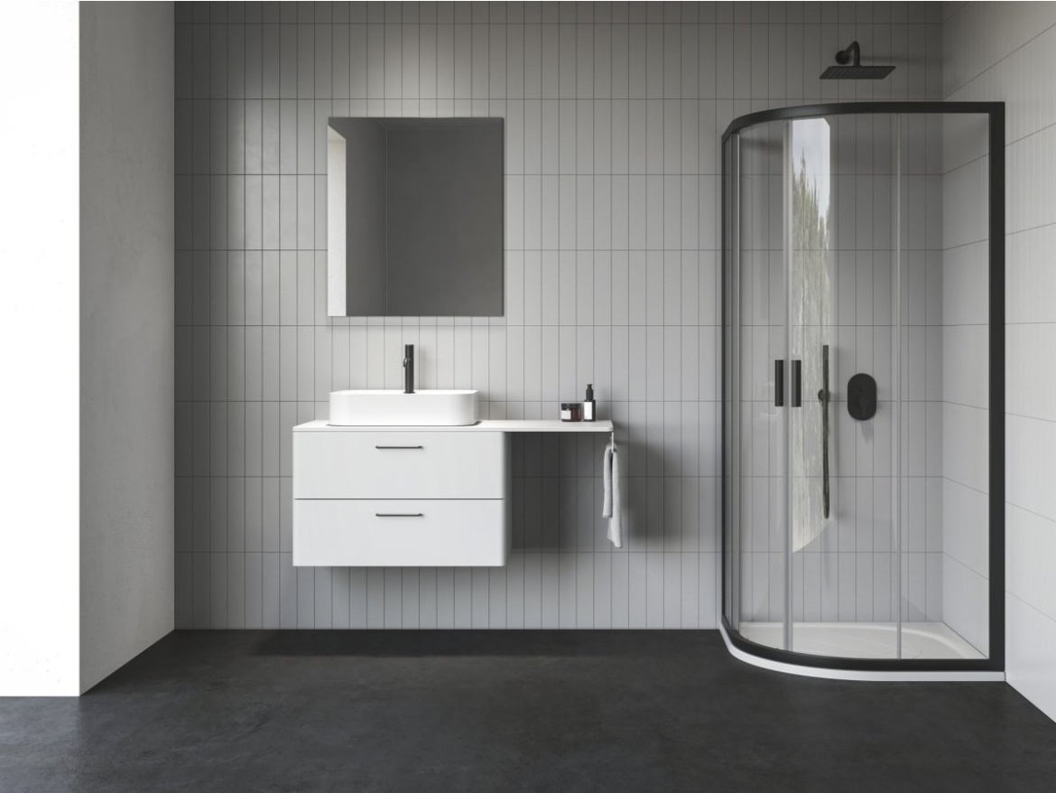 Ravak NBLCP4 90x90, čierna+transparent