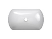 Ravak Umývadlo Uni Slim O 50, bez otvoru pre batériu, bez prepadu, biela