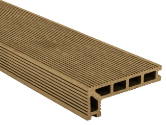 Terasová prkna G21 – Terasová doska zakončovacia 2,5 x 14 x 400 cm, Cumaru mat. WPC