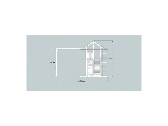 Gyermekeknek játszótér a kertben Česká Manufaktura Bimbo Plus
