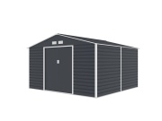 Plechový zahradní domek G21 GAH 1085 - 340 x 319 cm, antracitový