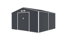 Plechový záhradný domček G21 GAH 1085 - 340 x 319 cm, antracitový