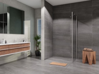 Koupelna a WC –  Lansanit Sprchová stěna Brix 1000 mm, sklo čiré, profil chrom,  LAN05021