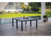 Keter Jídelní stůl  JULIE DOUBLE - 295 x 90 x 74,5 / 147,5 x 180 x 74,5 - grafitový