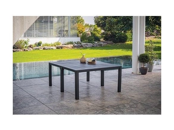 Keter Jídelní stůl  JULIE DOUBLE - 295 x 90 x 74,5 / 147,5 x 180 x 74,5 - grafitový