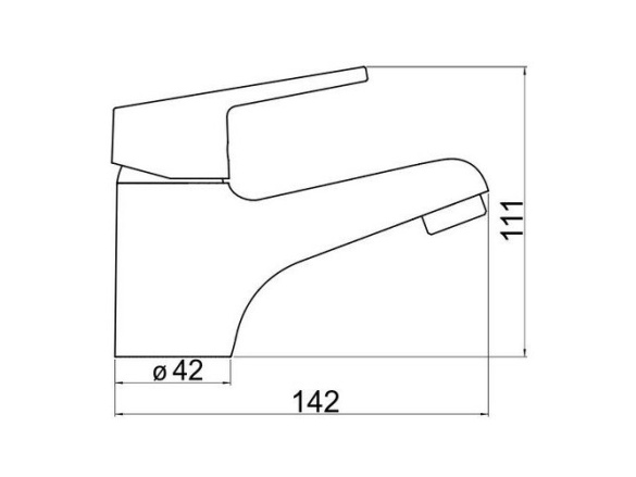 Novaservis Umyvadlová baterie Titania Iris, chrom, stojánková, s výpustí,  94401,0
